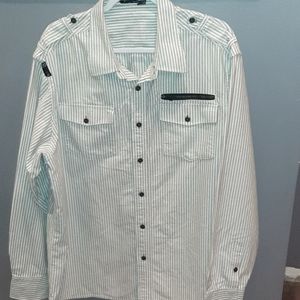 Rocawear Stripe Button Up